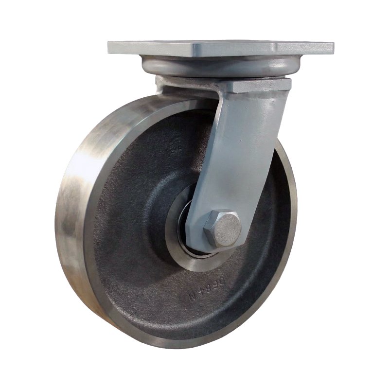 swivel castor 200mm serie 45 ᠆ 20 plate mounting ball bearing