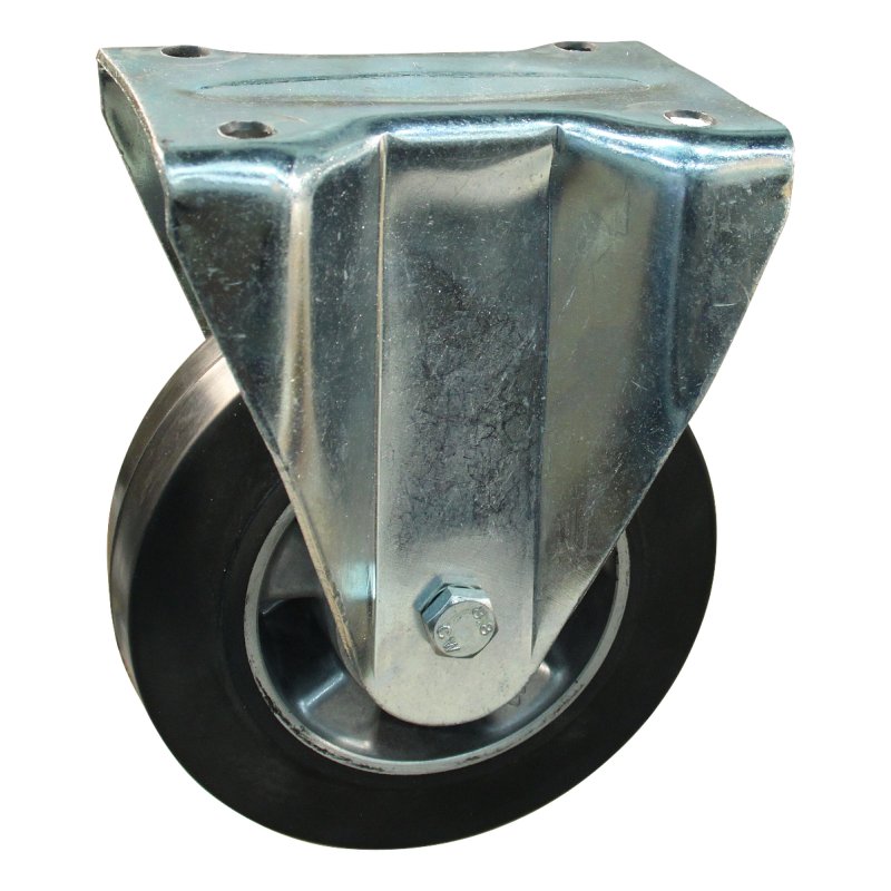 fixed castor 180mm series 10 ᠆ 19 plate mounting ball bearing