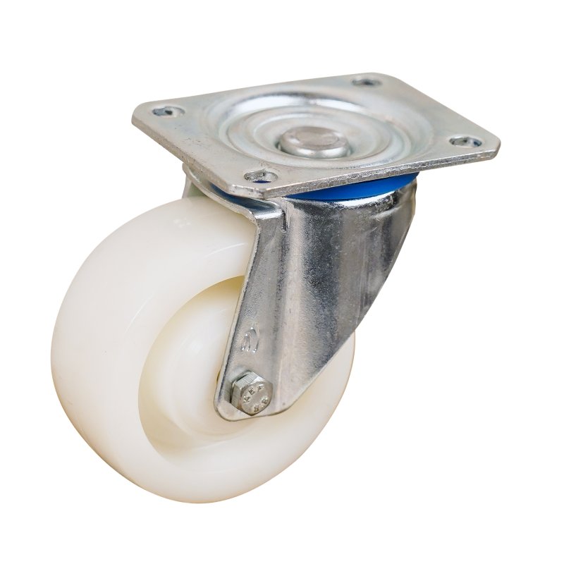 swivel castor 100mm serie 33 ᠆ 10 plate mounting plain bore
