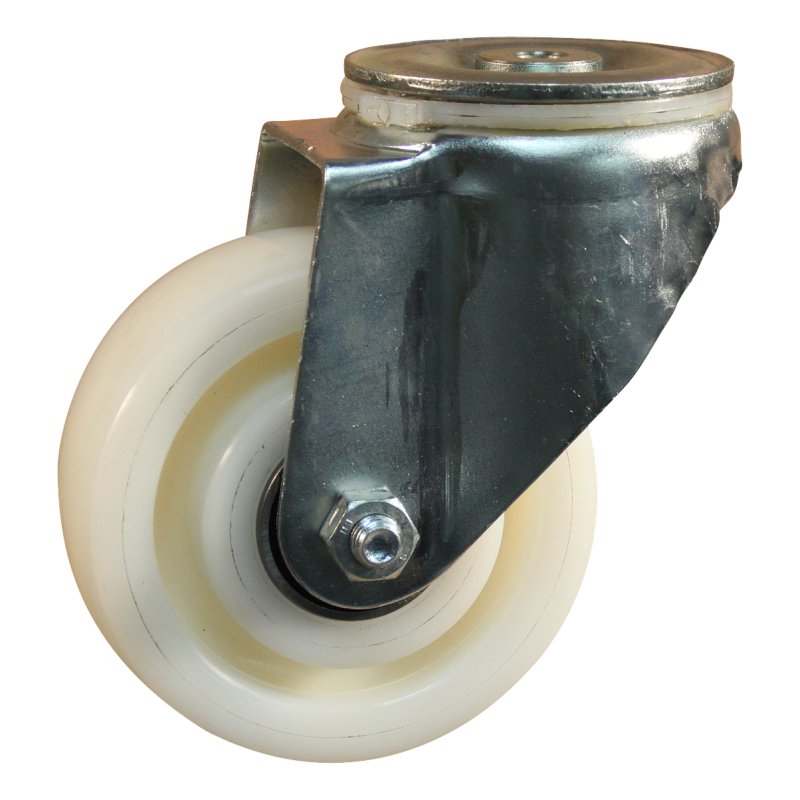 swivel castor 125mm serie 33 ᠆ 91 bolt hole ball bearing