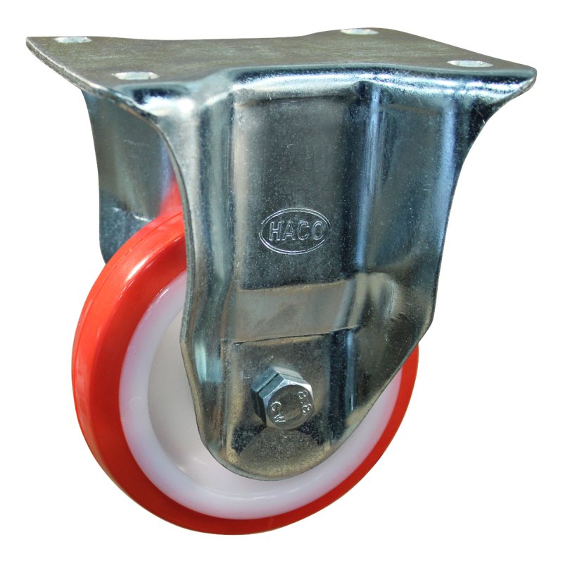 Bockrolle 125mm serie 27 ᠆ 14 Plattenbefestigung Kugellager