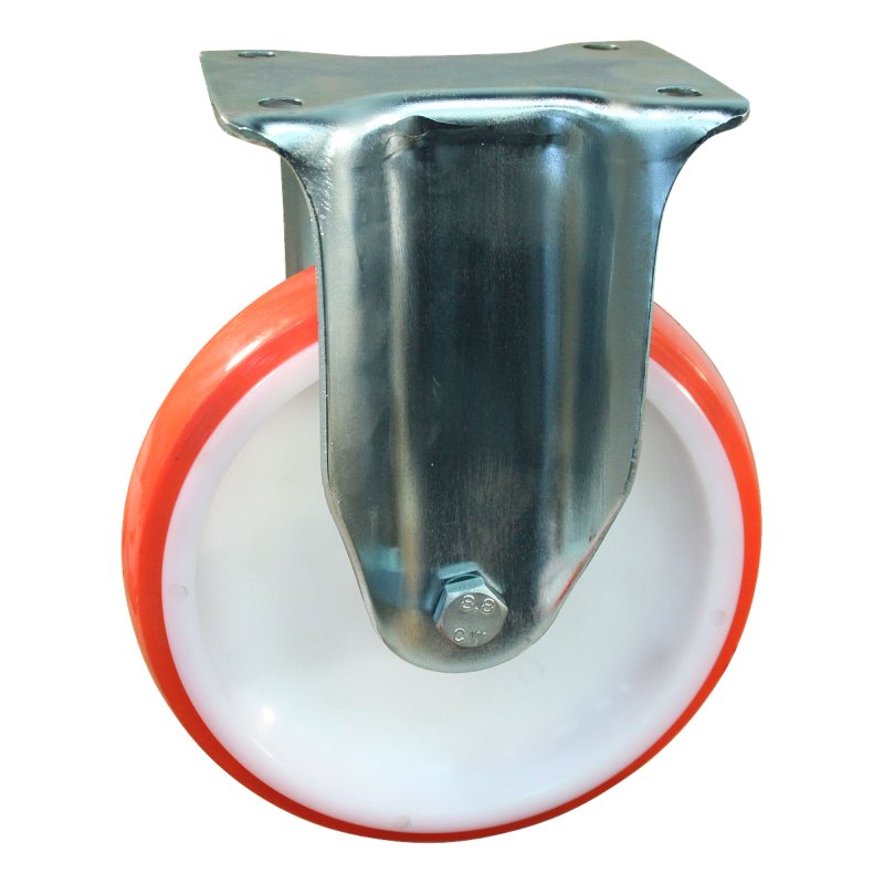 bokwiel 200mm serie 27 ᠆ 14 plaatbevestiging rollager