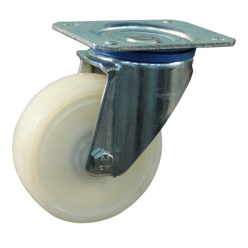 swivel castor 100mm serie 34 ᠆ 10 plate mounting ball bearing