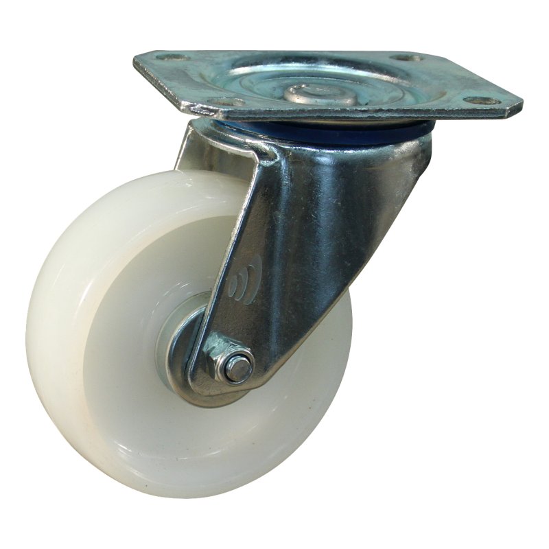swivel castor 125mm series 34-10 plate mounting roller bearing