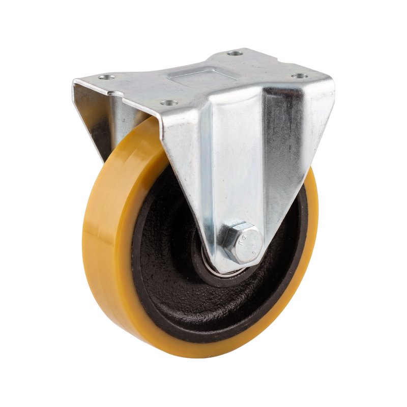 fixed castor 150mm series 28 ᠆ 91 plate mounting ball bearing
