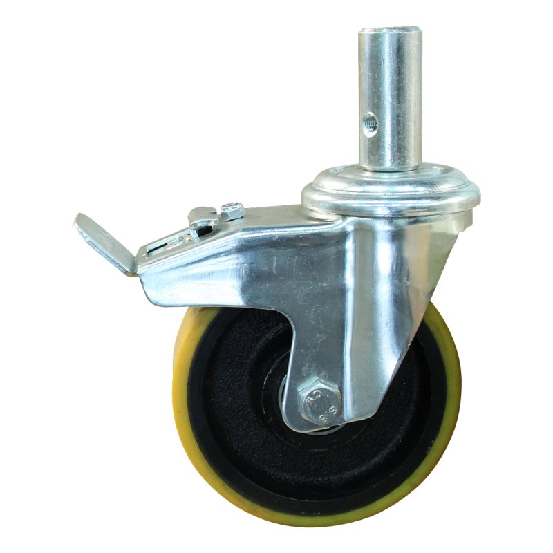 swivel castor with brake 150mm series 28 ᠆ 91 pin ball bearing