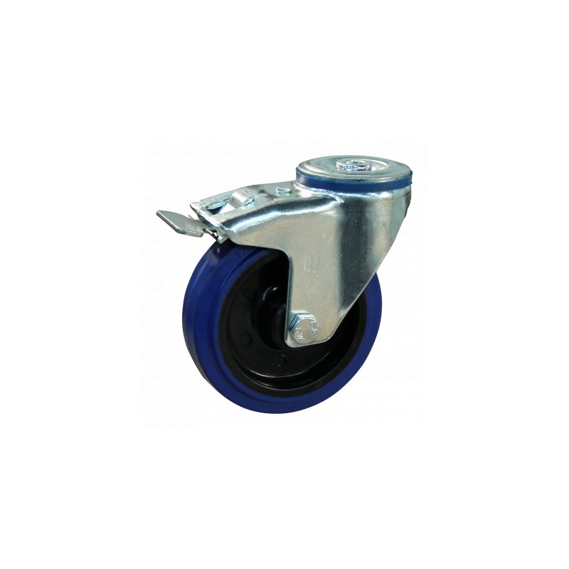 zwenkwiel geremd 125mm serie 13 ᠆ 15 boutgat rollager
