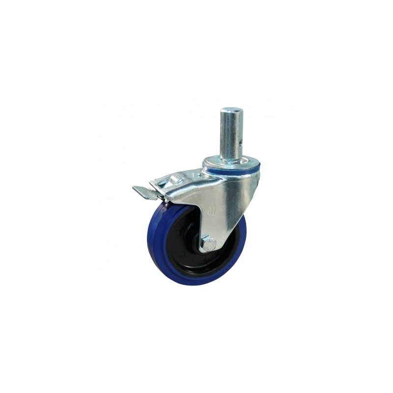 Lenkrolle mit Feststeller 125mm Serie 13 ᠆ 15 Zapfen Kugellager