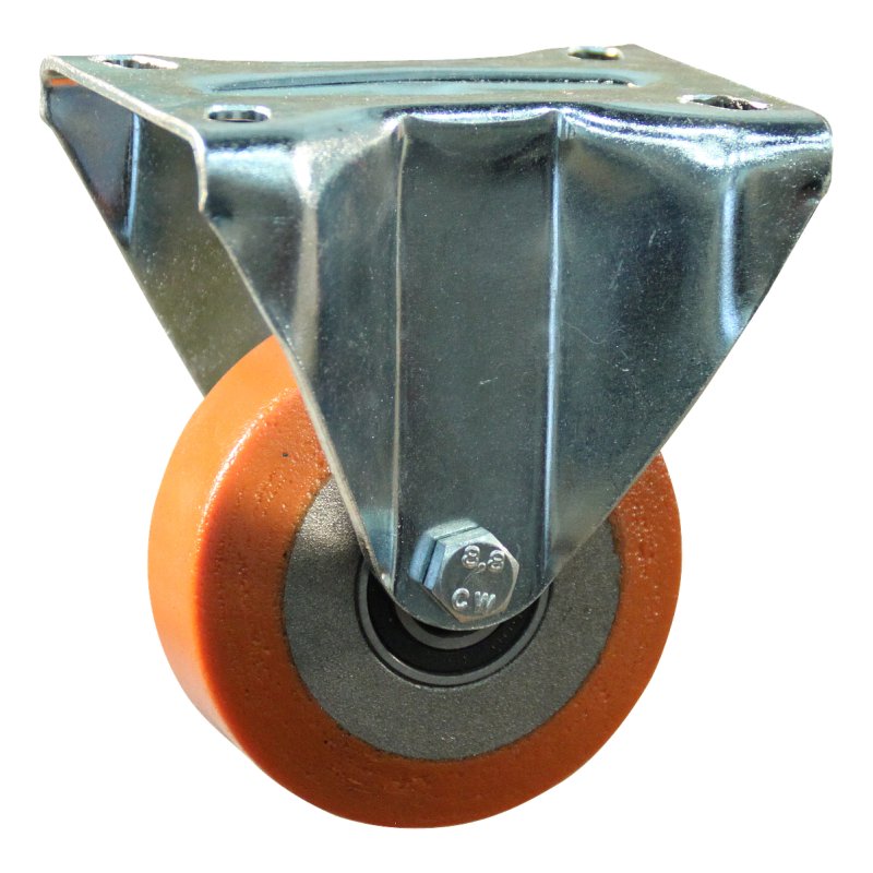 Bockrolle 100mm serie 39 ᠆ 19 Plattenbefestigung Kugellager