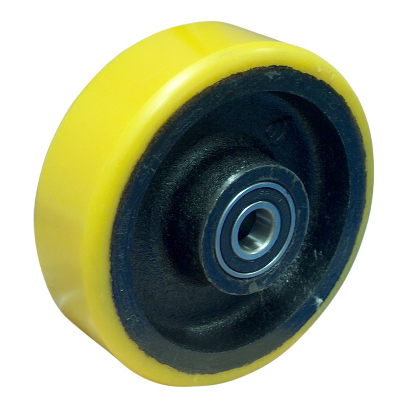 Bockrolle 100mm serie 28 ᠆ 19 Plattenbefestigung Kugellager