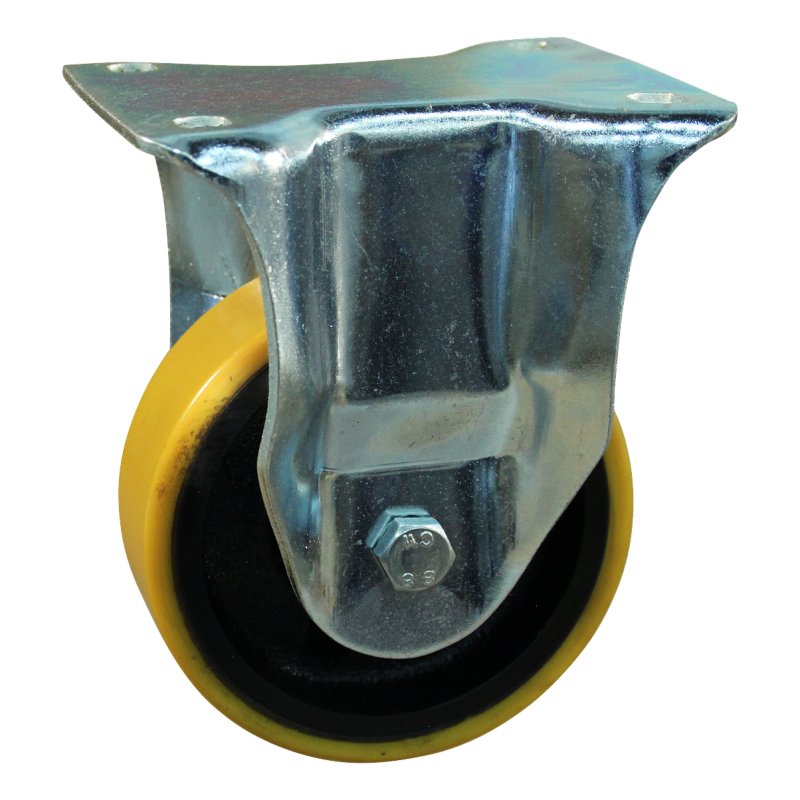 fixed castor 125mm series 28 ᠆ 14 plate mounting ball bearing