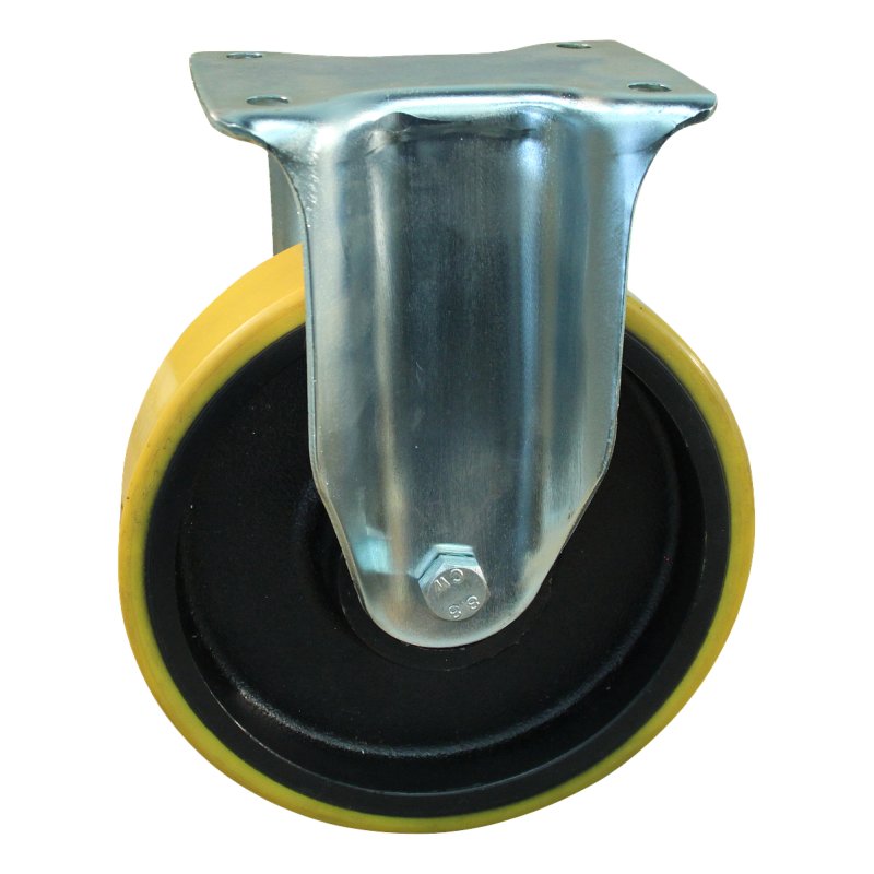 fixed castor 175mm series 28 ᠆ 14 plate mounting ball bearing