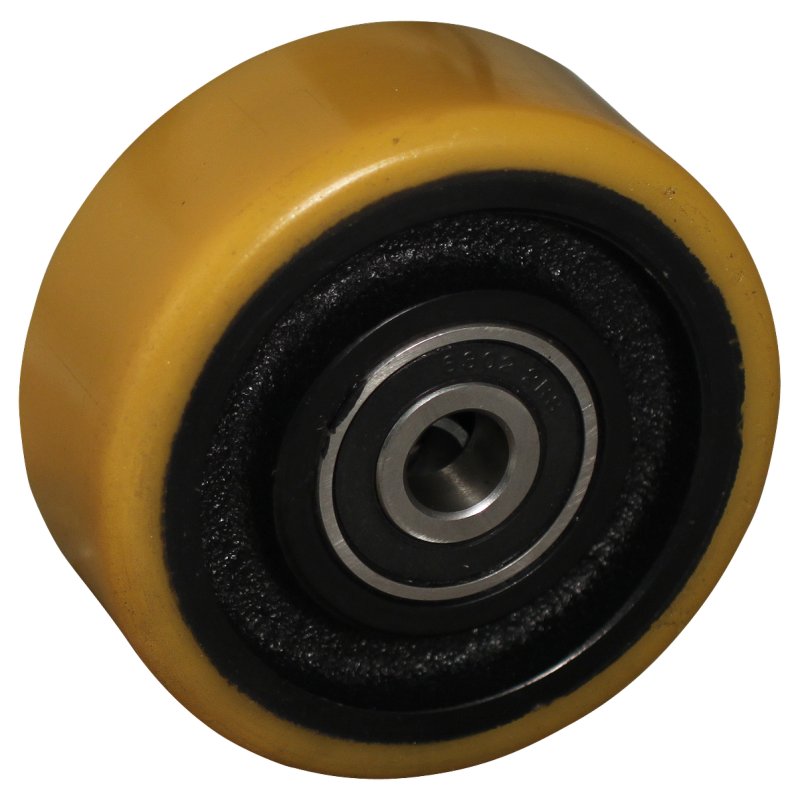 zwenkwiel 100mm serie 28 ᠆ 14 plaatbevestiging kogellager