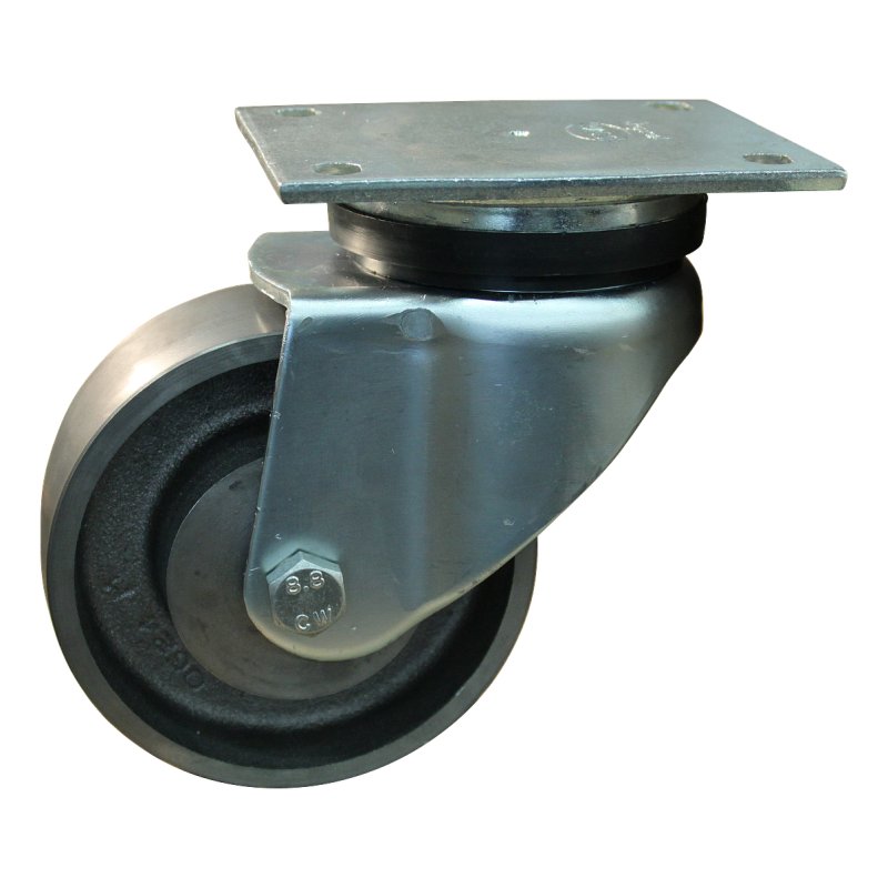 roulette pivotante 150mm serie 45 ᠆ 14 montage de la plaque palier lisse