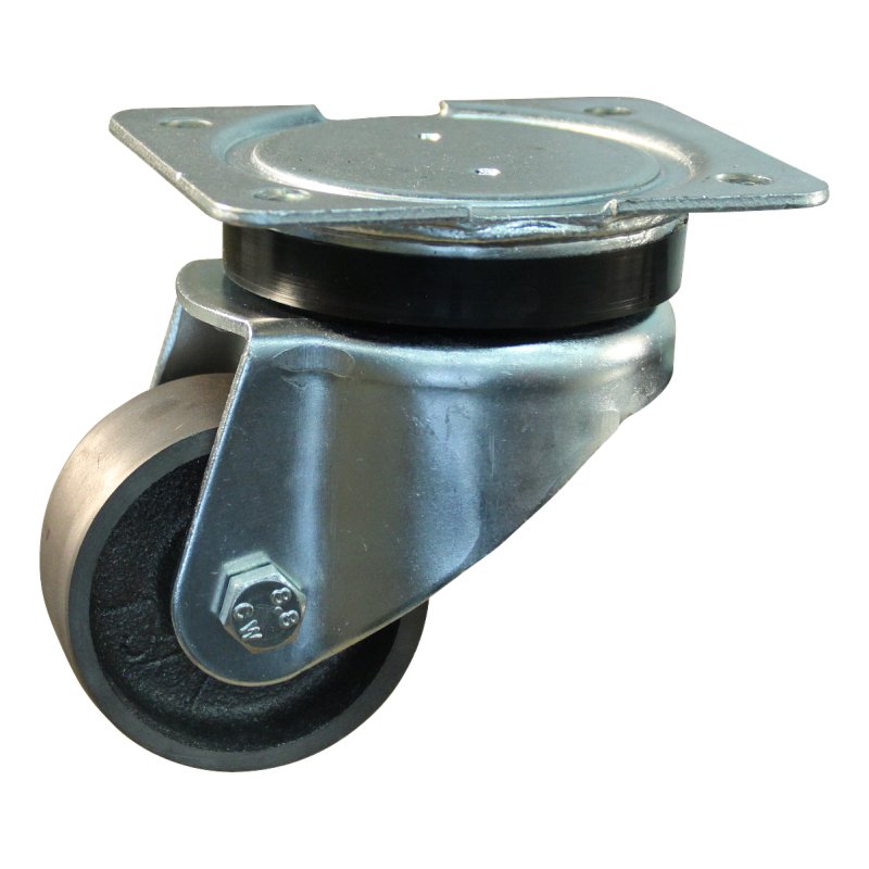 swivel castor 65mm serie 45 ᠆ 14 plate mounting plain bore