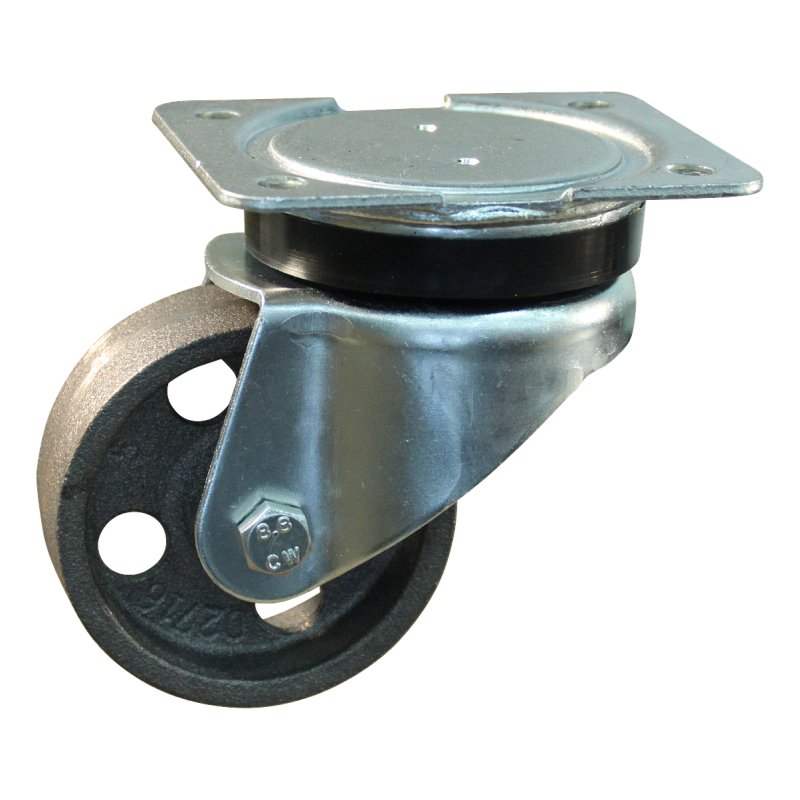 swivel castor 80mm serie 45 ᠆ 14 plate mounting plain bore