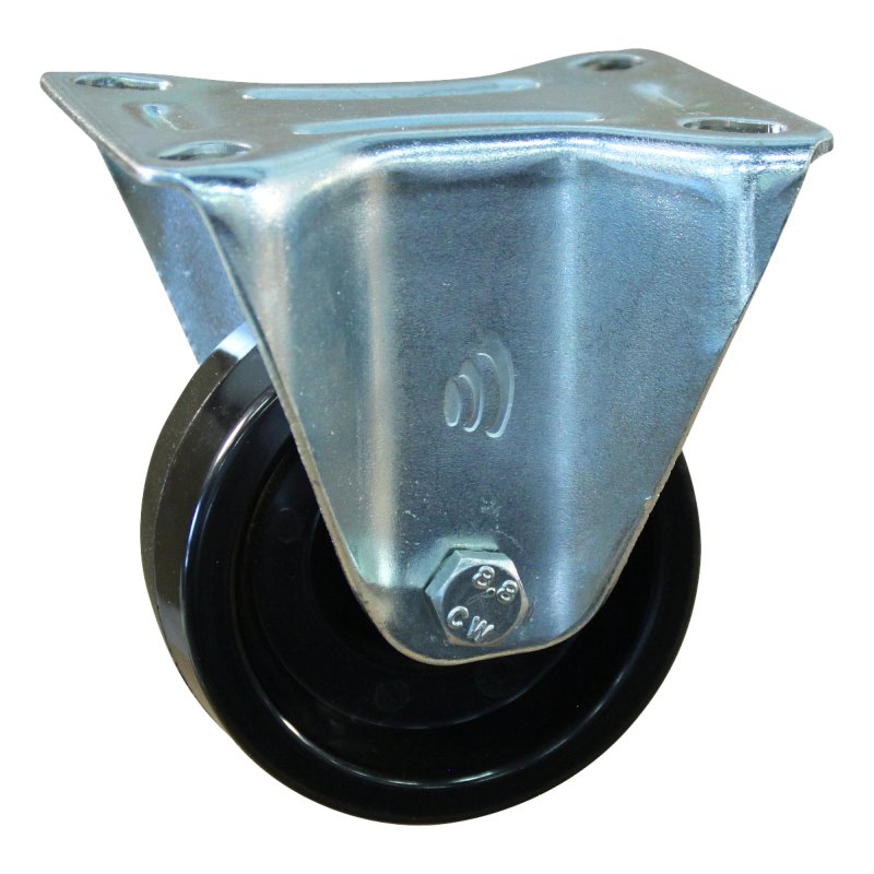 bokwiel 125mm serie 35 ᠆ 12 plaatbevestiging glijlager
