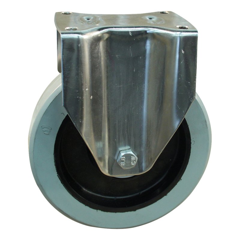 fixed castor 200mm series 14 ᠆ 31 plate mounting Stainless steel ball bearing