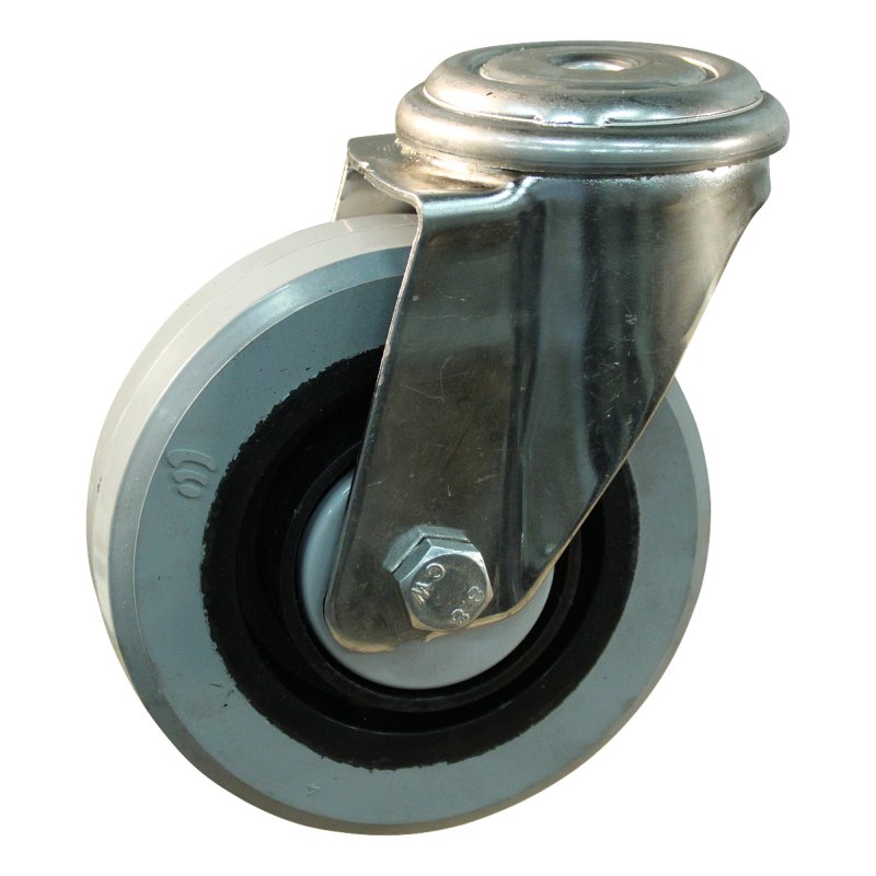 zwenkwiel 160mm serie 14 ᠆ 31 boutgat RVS kogellager
