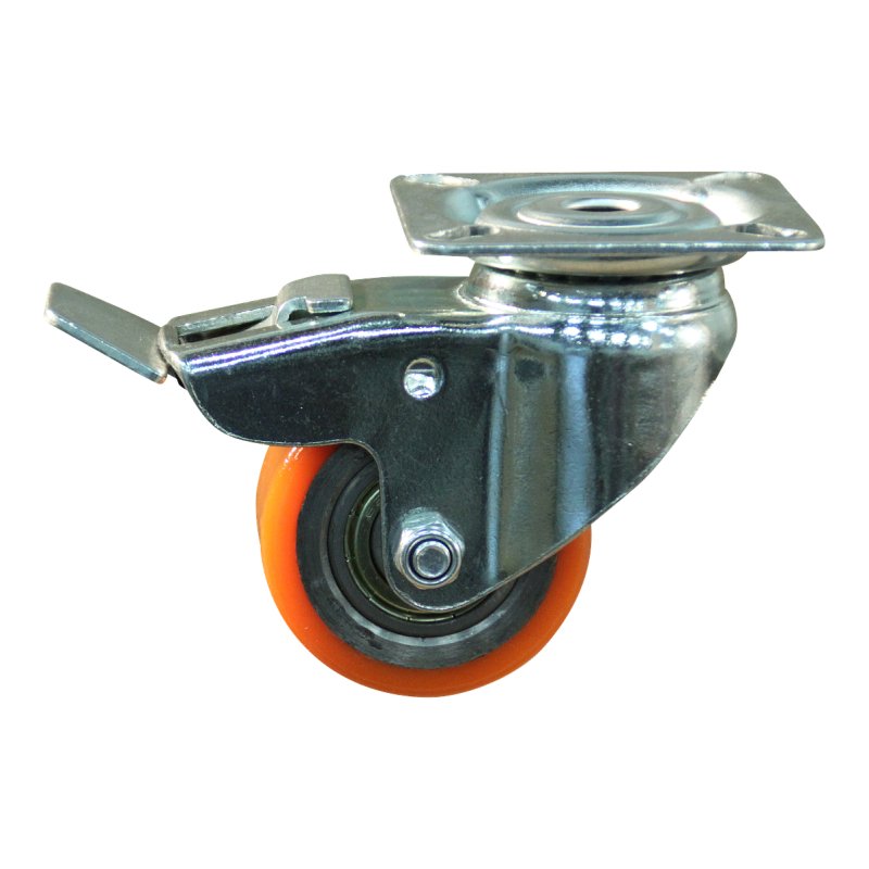 zwenkwiel geremd 50mm serie 28 - 23 plaatbevestiging kogellager