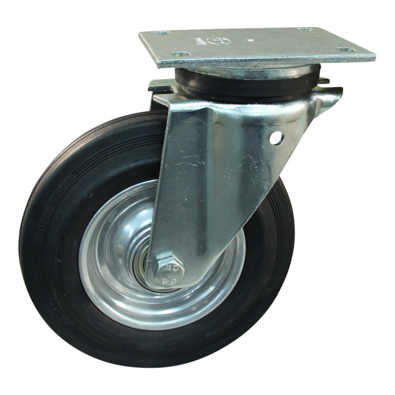 zwenkwiel 200mm serie 02 ᠆ 14 plaatbevestiging kogellager