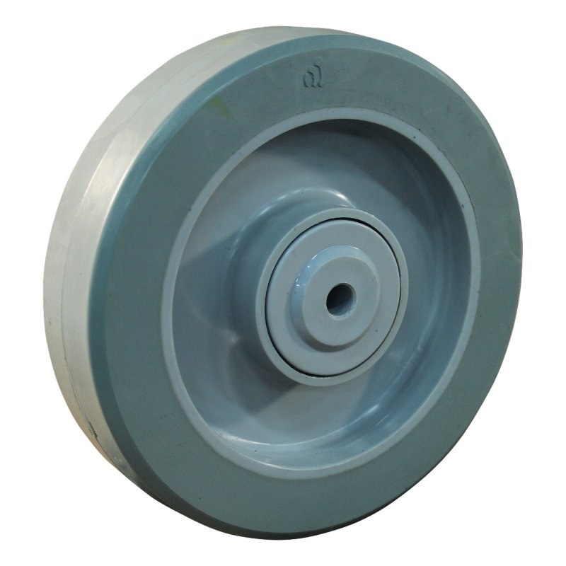 swivel castor with brake 200mm series 14 ᠆ 12 plaatbevestiging met uitsparing richtingvastzetter ball bearing