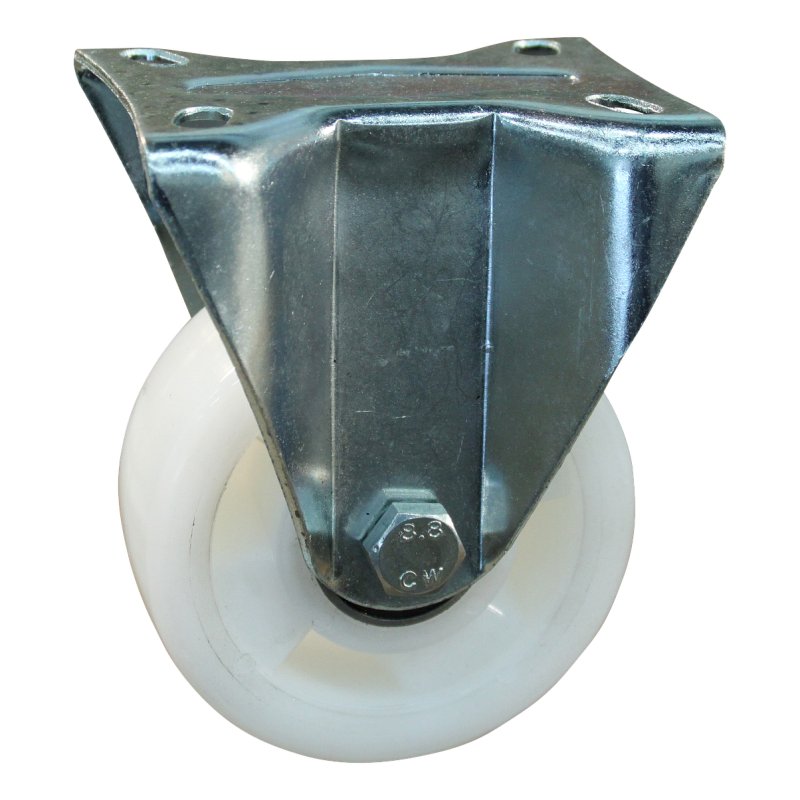 fixed castor 100mm serie 33 ᠆ 19 plate mounting ball bearing