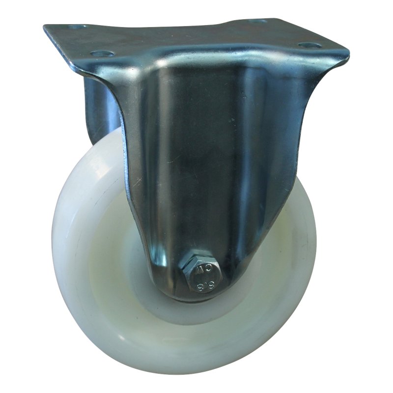 fixed castor 160mm serie 33 ᠆ 14 plate mounting ball bearing