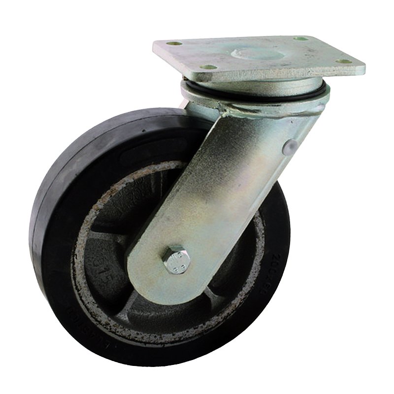 swivel castor 200mm series 04 ᠆ 22 plate mounting ball bearing