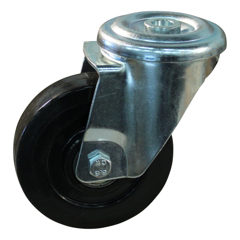 swivel castor 100mm series 16 ᠆ 09 bolt hole ball bearing