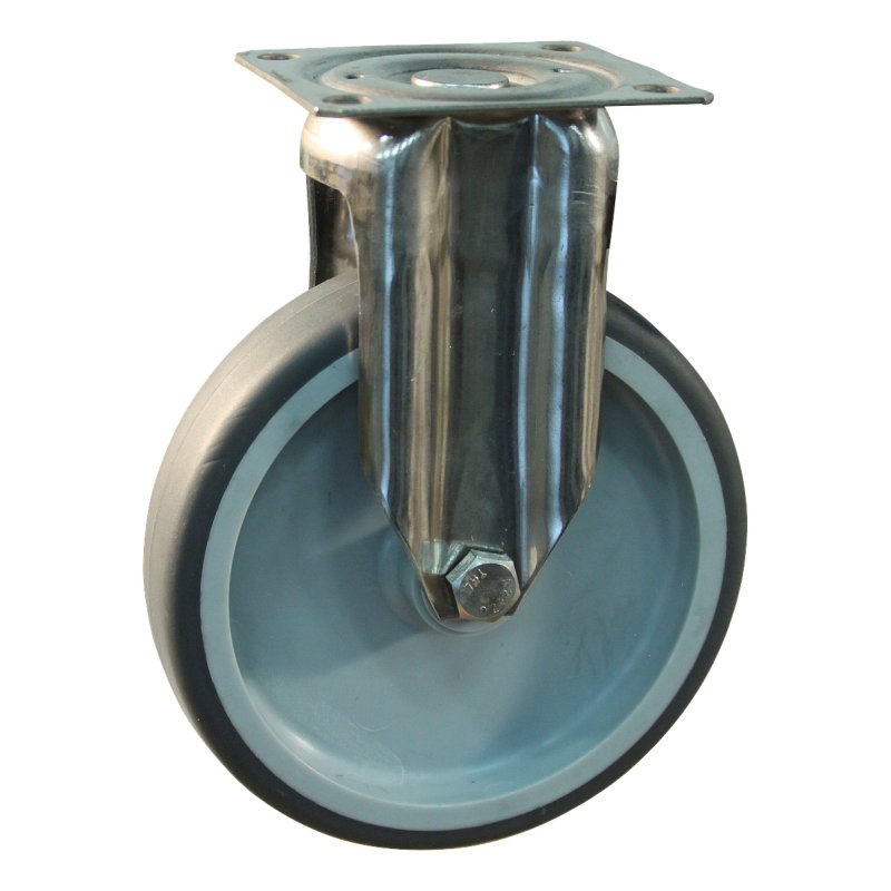 Bockrolle 75mm serie 68 ᠆ 37 Plattenbefestigung Gleitlager