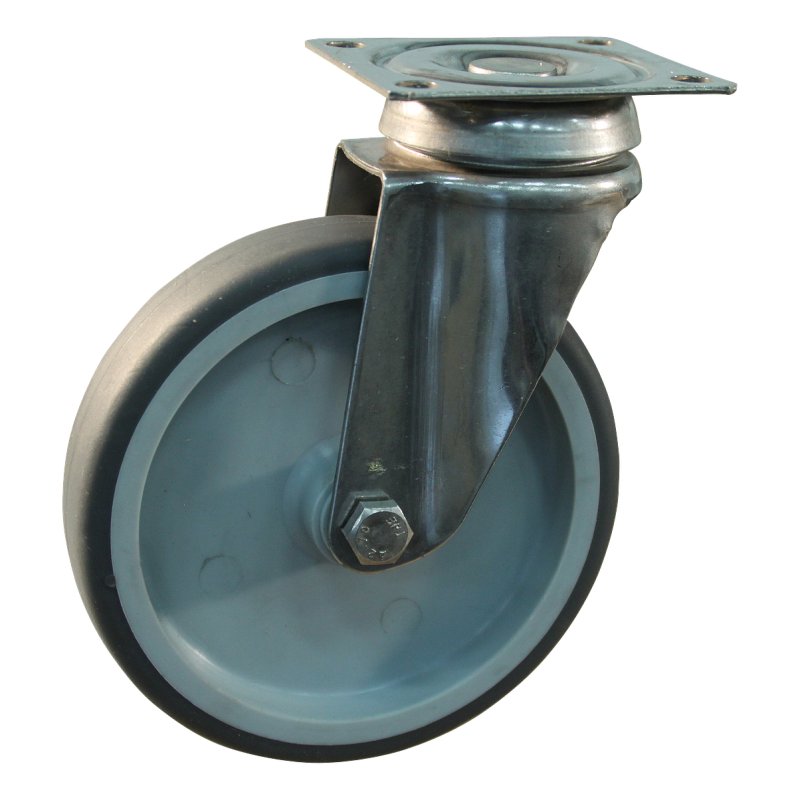 roulette pivotante 125mm serie 68 ᠆ 37 montage de la plaque palier lisse