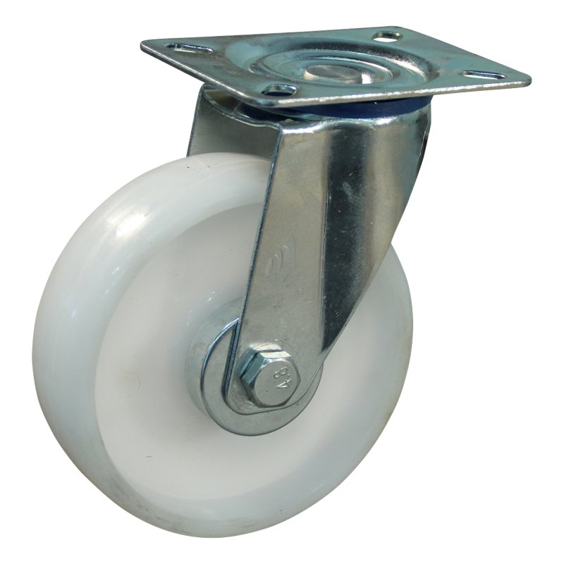 swivel castor 125mm series 34-13 plate mounting roller bearing