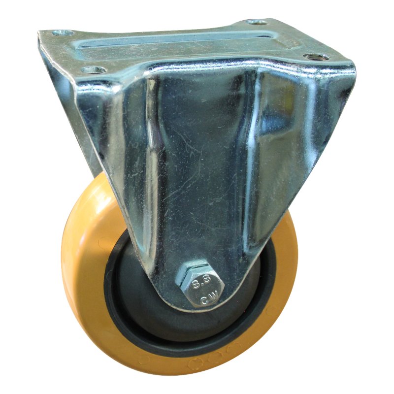 fixed castor 125mm serie 21 ᠆ 91 plate mounting ball bearing