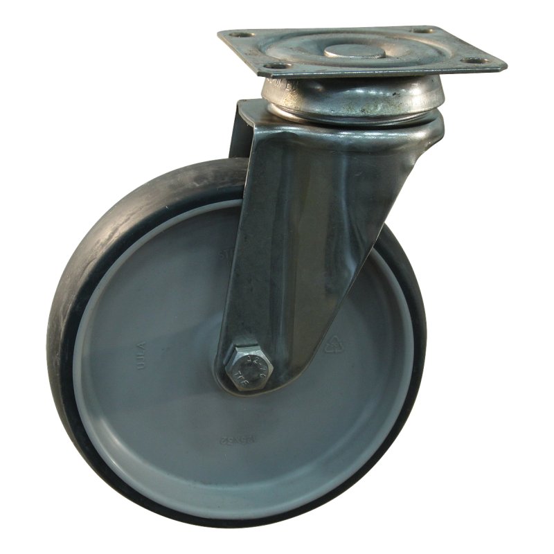 zwenkwiel 100mm serie 66 ᠆ 37 plaatbevestiging glijlager