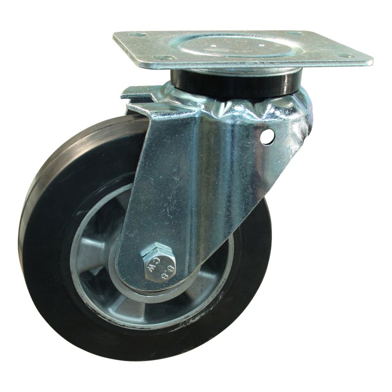 zwenkwiel 160mm serie 10 ᠆ plaatbevestiging kogellager