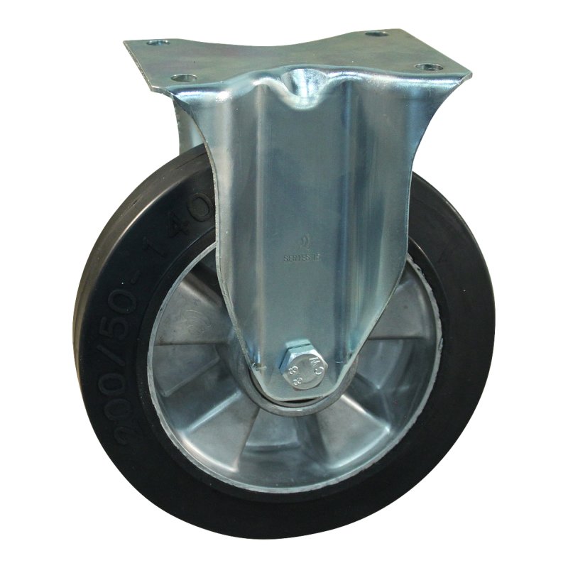 Bockrolle 200mm Serie 10 ᠆ 15 Plattenbefestigung Kugellager