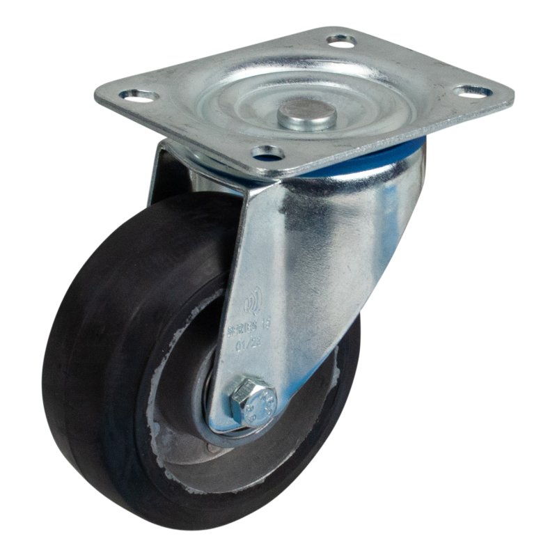 swivel castor 100mm series 10 ᠆ plate mounting ball bearing