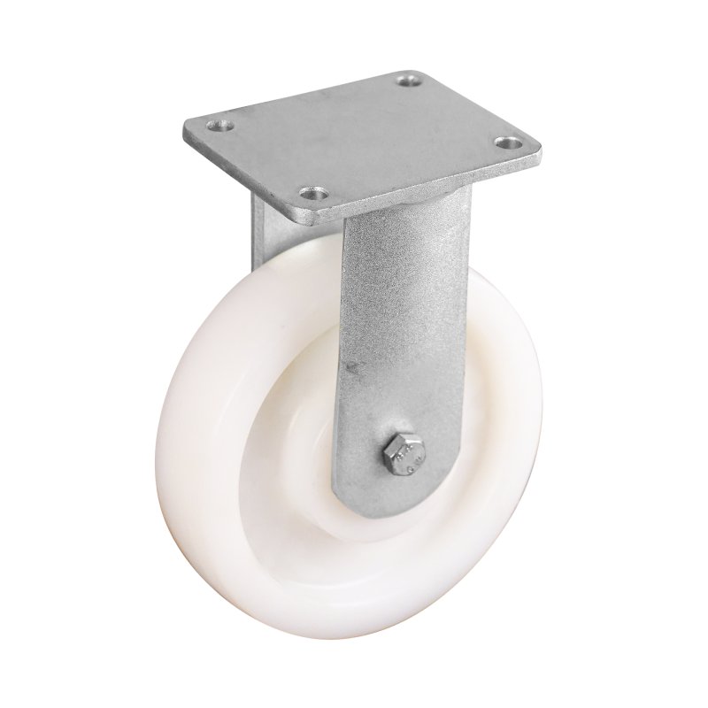fixed castor 200mm serie 33 ᠆ 22 plate mounting ball bearing