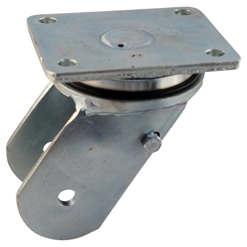 roulette pivotante avec frein 125mm serie 33 ᠆ 22 montage de la plaque palier lisse