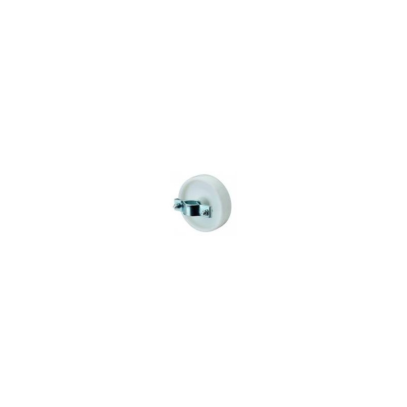 fixed castor wheel for construction fences 200mm serie 34 ᠆ 02 klem met pen