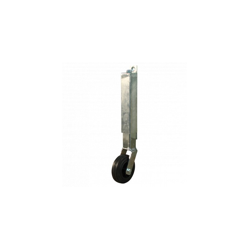 fixed castor gate castor, spring return 100mm series 01 ᠆ 02 plate mounting plain bore