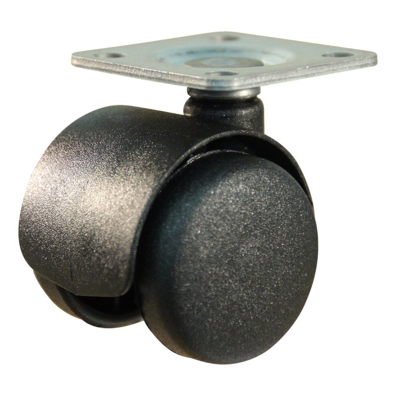 swivel castor 40mm series 65 - 68 plate mounting plain bore