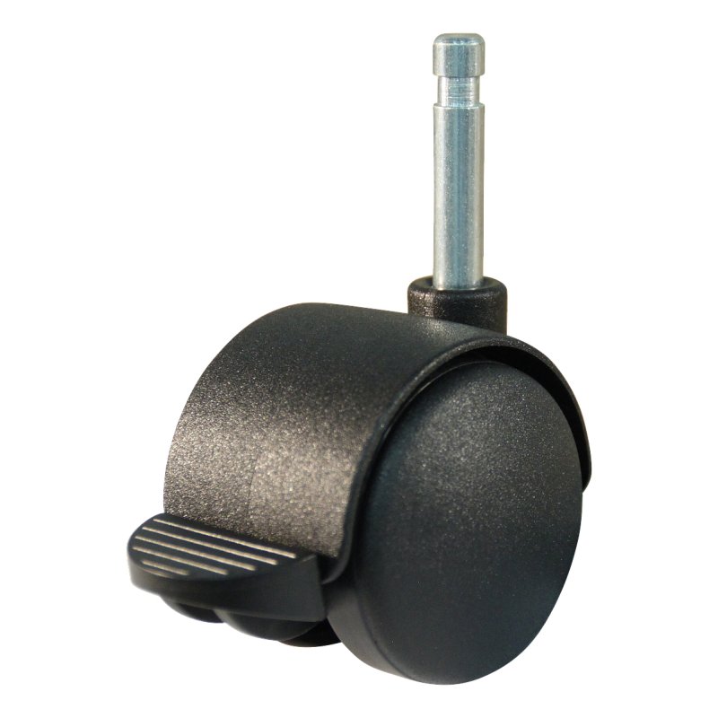 zwenkwiel geremd 50mm serie 65 - 68 gladde stift voor kunststof huls glijlager