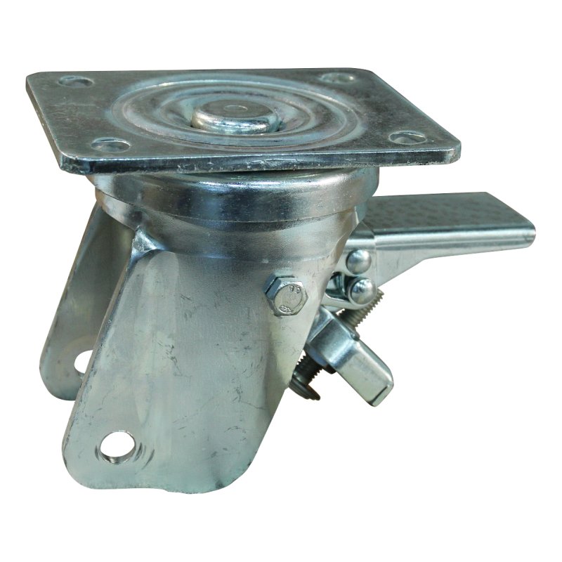 roulette pivotante avec frein 150mm serie 33 ᠆ 18 montage de la plaque palier lisse