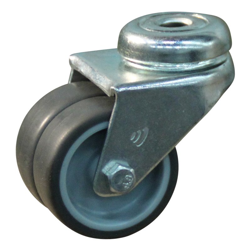 swivel castor 50mm series 68-62 bolt hole plain bore