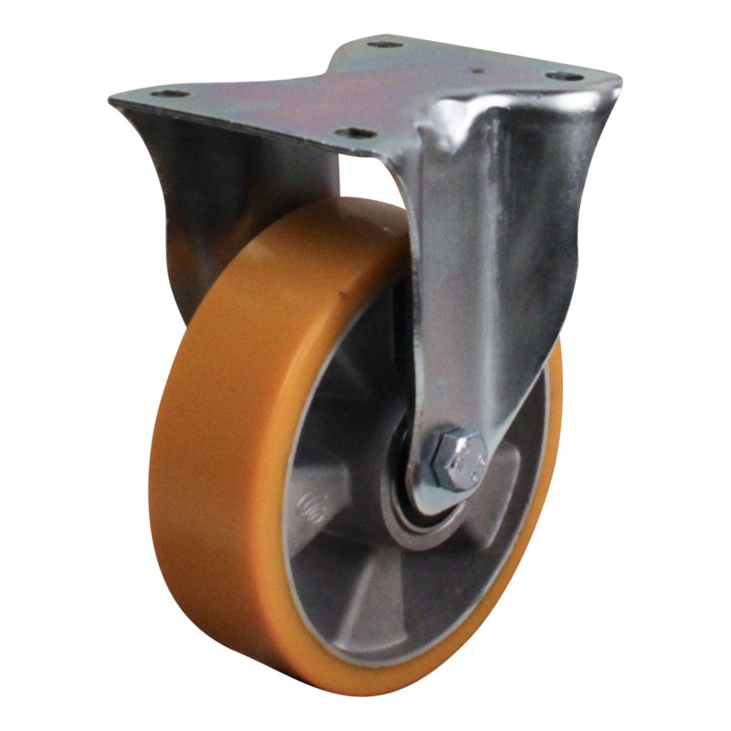 fixed castor 160mm series 29 ᠆ 15 plate mounting ball bearing