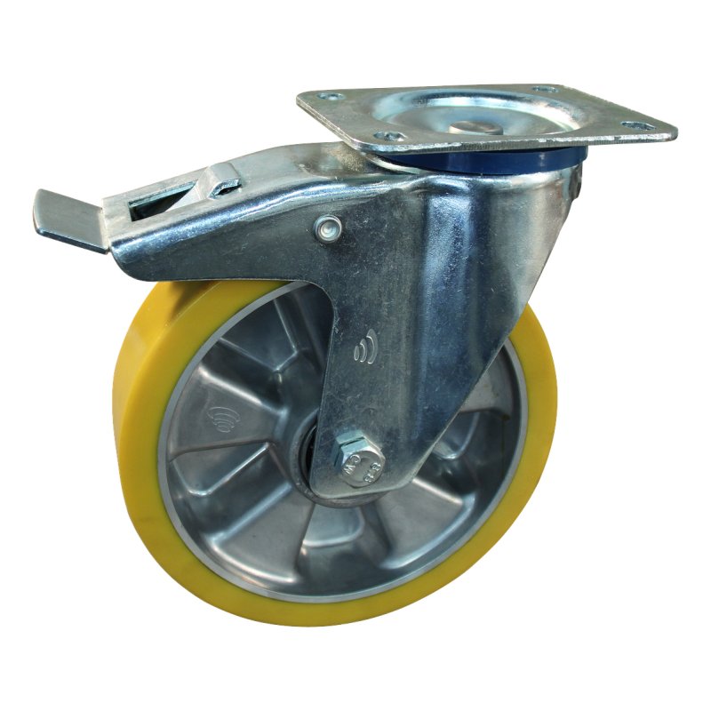 zwenkwiel geremd 175mm serie 29 ᠆ 15 plaatbevestiging kogellager