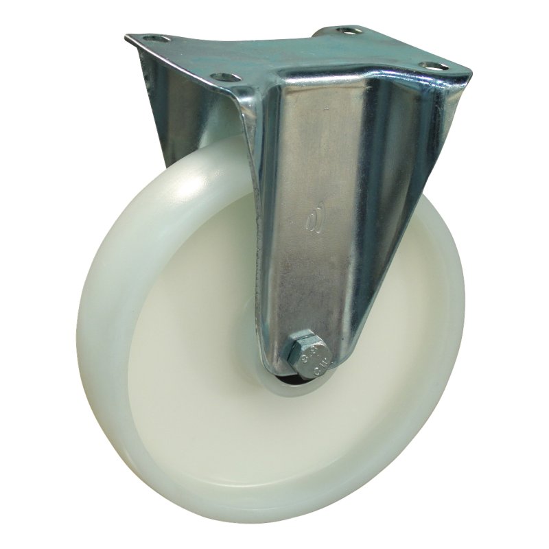 bokwiel 250mm serie 34 ᠆ 12 plaatbevestiging glijlager