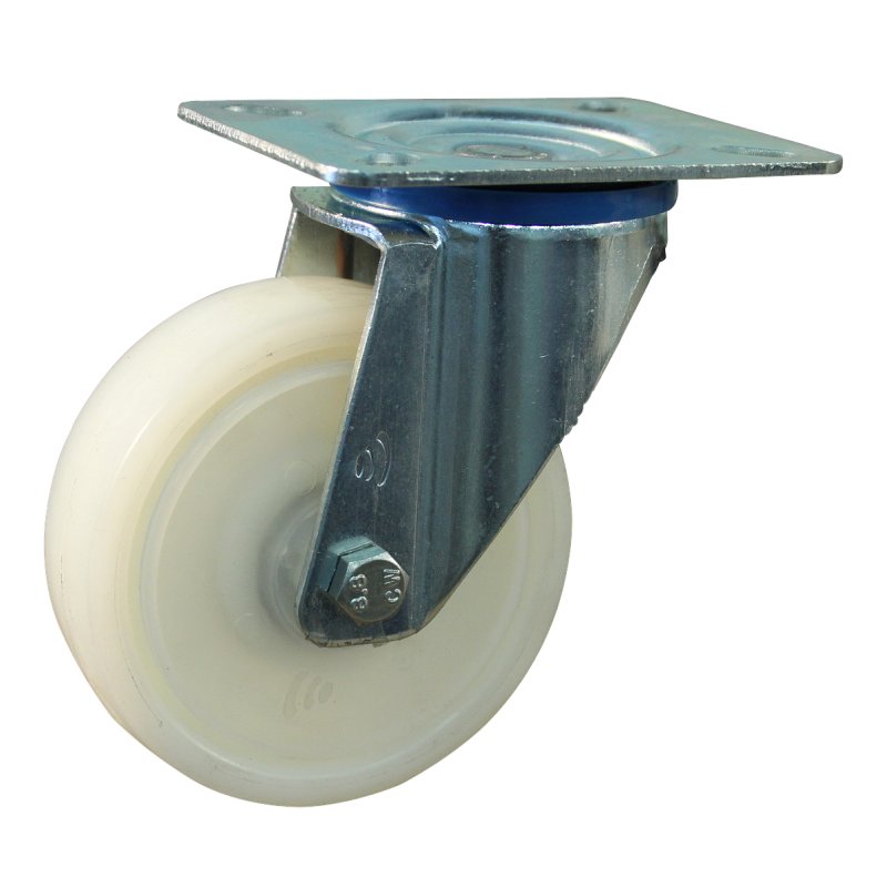 zwenkwiel 100mm serie 34 ᠆ 12 plaatbevestiging kogellager